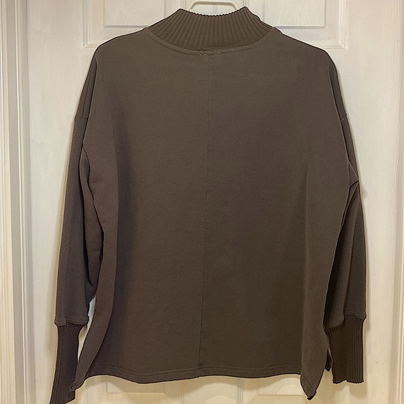 BKE Womens Pullover Zip Sweater. Size Small. Colour Grey/Brown. - Picture 2 of 7